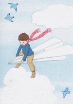 Belle & Boo BB Paper Plane Postcard Default Title